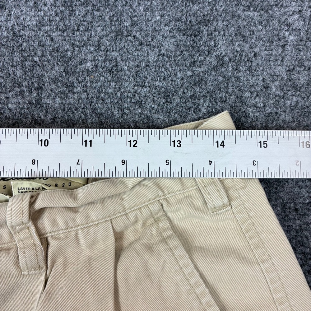 Eddie Bauer Mens 32 Pleated Chino Shorts Khaki Tan Cotton Twill Casual Outdoor - Picture 4 of 8